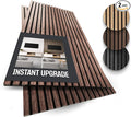 2-Pack Wood Panels for Wall - Acoustic Wood Slat Wall Panels, Soundproof Wooden Paneling for Interior Decor