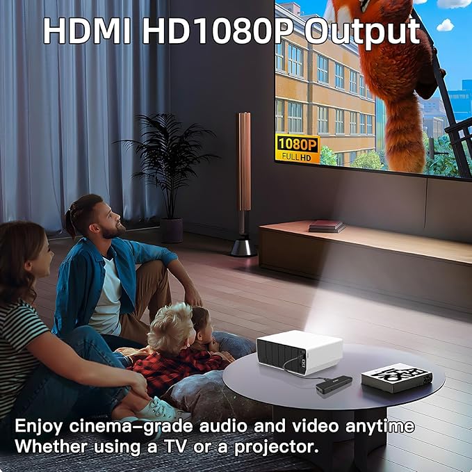 ZJBOX Digital Converter Box for TV,1080P ATSC tv Tuner Box with hdmi Output and 3RCA Cables Hidden Behind TV，with Power Adapter，2-in-1 Remote，TV Program Recording&Playback,USB Media Player