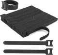 Nettbe Reusable Cable Ties, 126 PCS 6 Inches Adjustable Cord Straps Wire Organizer Cord Wrap and Hook Loop Cable Management
