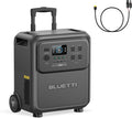 BLUETTI Elite 400 Solar Generator and Solar Charging Cable, 3840Wh LFP Batttery Backup with 2600W AC Outlets, High Capacity Portable Power Station with Wheels for Home Backup, Outage, Camping