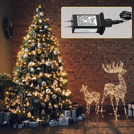 30V 6W Class 2 Power Supply Replacement LED Transformer IP44 LED Light Controller Low Voltage Transformer for Christmas String Light Inflatable Device (30V6W Steady on 1PC)