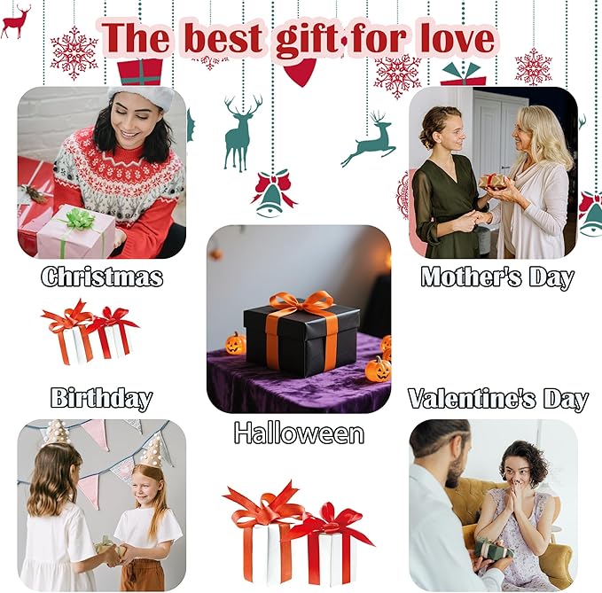 DASTOLL Stained Glass Window Hanging 4 Pcs Set Blue Orange Ocean Beach Theme Large 11.8" - Suncatcher Door Garden Sun Catcher Decor Birthday Christmas for Mom Woman Nana Men Wife