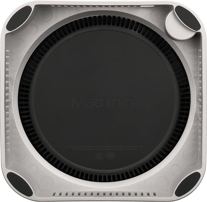 Psitek Mac mini M4 Stand, Silver Holder for Mac mini 2024-2026 Ventilation Heat Dissipation Cooling Desk Mount Accessories