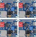 Diann 4pcs MP3 Voice Playback Module DY-SV5W Player Music Voice Board IO Trigger UART Serial Adapter Control Playback Module Sound Board Amplifier Board Support 32G Card