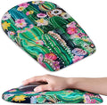 BOCHEERY Ergonomic Mouse Pad Wrist Support,Upgrade Mousepad with Massage Design,Non-Slip PU Base Desktop Mouse Pads for Pain Relief, Computer, Office & Home,12 x 8 in（F-Abstract Cactus）