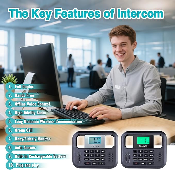 Supplemental PP Unit for Two-Way Voice Intercom System with UT-001 (Cannot Work Alone, Needs to Work Together with FP Unit)