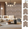 Hexagon Acoustic Wall Panels, Self-Adhesive Sound Absorbing Wall Panel by ARMURO, 4 Pack Covers 19.27 Sq Ft, Peel and Stick Noise Reducing for Home Office Studio Bedroom Wall Decor