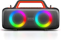 Portable Bluetooth Speaker Wireless,140W Peak Loud Sound with 2 Subwoofers and 2 Tweeters, Plus Bass Boost, IP65 Waterproof Outdoor Speaker, 24H Playtime, RGB Lights, TF/AUX/USB/Mic Input, Large Party