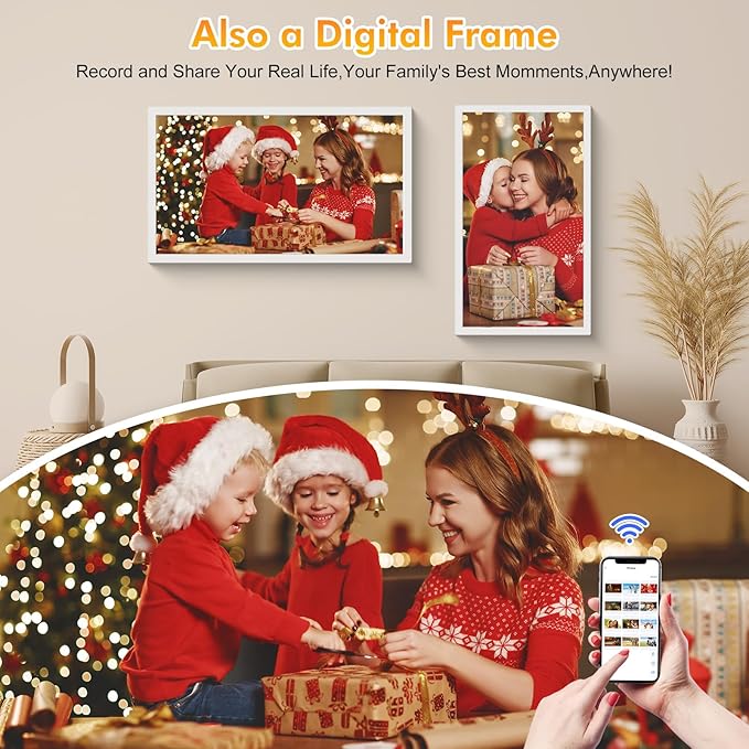 27 Inch Digital Calendar Chore Chart with Touchscreen - 1080P Full HD Interactive Display, Wall & Desk Mountable Family Planner, to-Do List & Meal Planner, Digital Picture Frame Gifts for Women Mom