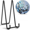 IPAME 16 Inch Heavy Duty Plate Stand (2 Pack) - Metal Display Easel for Large Plates, Picture Frames, Signs, Posters, Decorative Platters