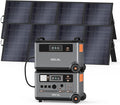 OSCAL 7200Wh Portable Power Station PowerMax 6000 with 2x400W Solar Panel, 120/240V Solar Generator, Max 6000W AC Outlets (9000W Peak), LiFePO4 Battery Power Station for Home, Camping, RV, Emergency