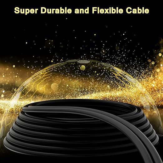 RCA Cable 40 FT, 2RCA to 2RCA Stereo Audio Cable, 【Zinc Alloy Shells, Oxygen-Free Copper, Gold-Plated Plugs】2 RCA Audio Adapter Cord, for Home Theater, HDTV, Amplifier, Hi-Fi System, Car, Speaker