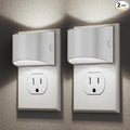DORESshop LED Night Light[2 Pack], Night Lights Plug into Wall, 3 Level Brightness Adjustable Plug in Night Light, Dusk to Dawn Sensor Nightlights for Adults,Bedroom,Bathroom,Hallway,5000K White Cover