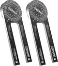 LEXIVON [2-pack] Aluminum Miter Saw Protractor | 7-Inch Rust Proof Angle Finder Featuring Precision Laser Engraved Scales (LX-230X2)