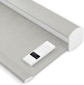 Zshine Motorized Blackout Window Blinds Customize Width (23-95 Inches) Remote Control Wireless and Rechargeable Roller Shades Blinds for Windows, Home, Office, Hotel, Club, Restaurant(82164B)