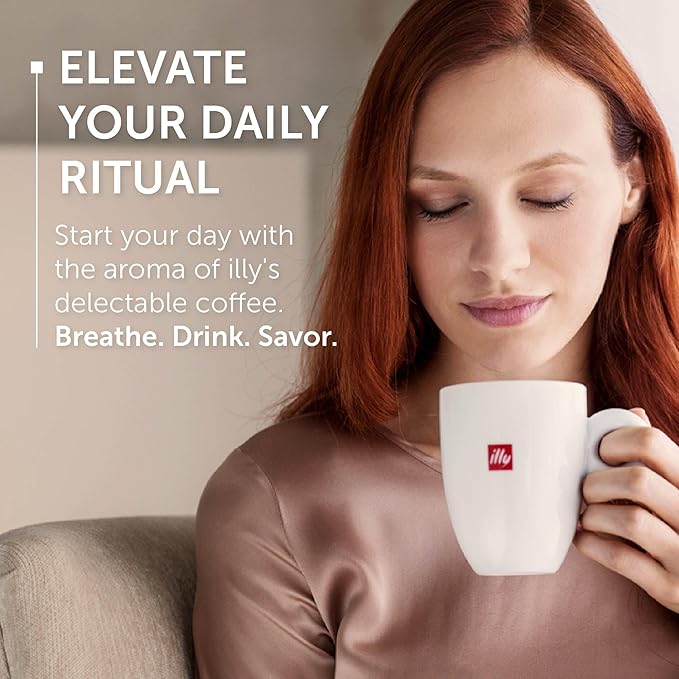 illy Whole Bean Coffee, India Single Origin Dark Roast, 100% Arabica, Premium Italian Coffee, Ideal for Espresso, Drip, Moka and French Press Brewing, 8.8oz, 6 Pack