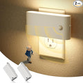 JandCase Motion Senor Night Light,2 Pack Night Lights Plug into Wall, 0-100 LM Dimmable Plug in Nightlight, LED Night Light, 3000K Warm White for Bedroom Bathroom Hallway Home Decor