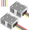 Dreyoo 2 Pack 36V 48V to 12V Converter Golf Cart Voltage Reducer, 10A 120w DC to DC Buck Converter 12 Volt Voltage Regulator for Golf Cart Car Audio LED Strip Light Universal Power Stabilizer