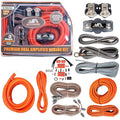 Elite Audio Premium Series Amp Kit Copper Clad Aluminum Wire, Triple-Shielded RCA Cables, High-Power Capacity, ANL Fuse Holder, Car Amplifier Install Kit (0 Gauge (Dual Amp))