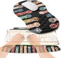 KUOSGM 2-in-1 Ergonomic Set, Wave Rise Keyboard Wrist Rest and Massage Bulge Slope Mouse Pad Wrist Support, Cushion Memory Foam Integrated to Relieve Wrist Pain, Multicolour Cat Claws