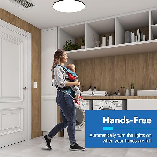 LIDER Humidity Sensor Switch and Motion Sensor Light Switch, PIR Sensor, Humidity Detection, Occupancy/Vacancy, No Neutral Required, ¼ HP, 1-Pole, UL Listed, White, Wall Plate Included, 2 Pack