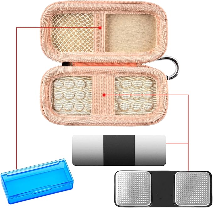 Heart Monitor Case Compatible with AliveCor Kardia Mobile ECG/for KardiaMobile 6L for Apple and Android Device - CASE ONLY (Pink)