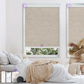 Astomi Motorized Roller Shades for Windows, Blackout Automatic Blinds with Remote, Smart Blinds, Voice Control, Compatible with Alexa, Google, Custom Size (Jacquard Coffee)