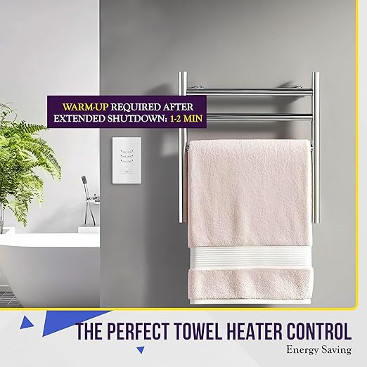 ENERLITES 2-Hour Countdown Timer Switch, 5-10-20-30 Min, 1-2 Hr, for Bathroom Fans, Heaters, Lights, LED Indicator, 120VAC 800W, No Neutral Wire Required, UL Listed, HET06-J-2H-W, White