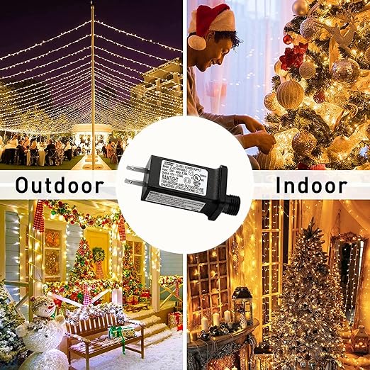 Replacement 12V 0.5A LED Transformer JT-DC120V0500-C Class 2 Power Supply IP44 LED Light Controller Low Voltage Transformer for Christmas String Light Inflatable Decorations (12V6W 1PCS)