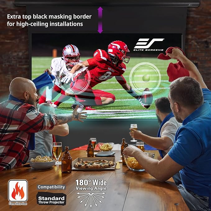 Elite Screens Saker Tab-Tension AcousticProUHD RC1 Kit, Acoustically Sound Transparent Projector Screen, SKT110UH2-E24-AUHD