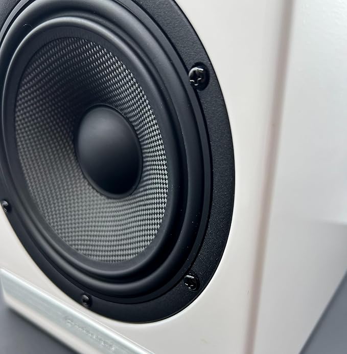 Audioengine HDP6 Passive Speakers Bookshelf Speakers Pair | Home Stereo High-Powered 2-Way Desktop Speakers | AV Receiver or Integrated Amplifier Required (White)