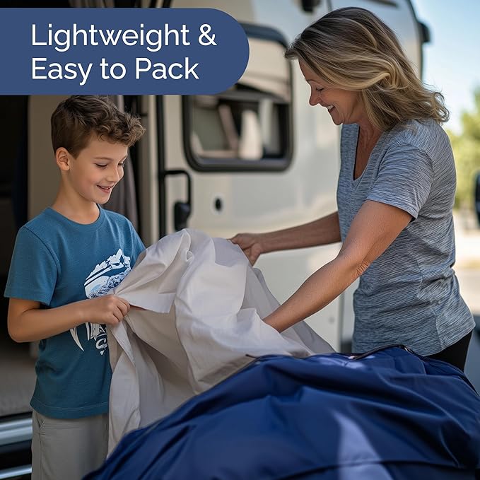 RV Short Queen Sheet Set 60 X 75 - 4 Piece RV Short Queen Bed Sheets - Soft, Breathable & Cooling - Designed for Bunks, Trailers & Camper - Fits 8” to 12" Mattress - Hotel Luxury Bedding - Light Grey