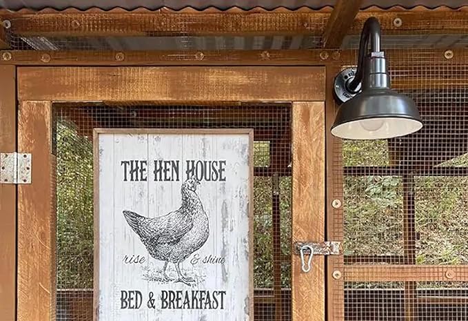 Steel Lighting Co. Hawthorne Barn Light | Outdoor Wall Mounted | 8 inch Dome | 11 inch Gooseneck| Small Farmhouse Light Made in America | Matte Black Exterior/White Interior