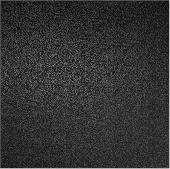 Genesis Stucco Pro Black Ceiling Tiles - Easy Drop-in Installation – Waterproof, Washable and Fire-Rated - High-Grade PVC to Prevent Breakage (6" x 6" Sample)