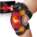 ROMISA Red Light Therapy Knee Brace with Heat & Massage, Cordless Rechargeable Controller, 20Min Auto Timer, 660nm & 850nm Near Infrared Light Therapy Device for Knee/Elbow/Shoulder, for Women Men.