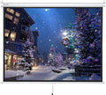 Instahibit 72" Projection Screen Pull Down 4:3 4K HD Manual Retractable Projector Screen with Auto-Locking Wall Mounted Home Theater Indoor Outdoor Movie Night 57" x 43" Matte White