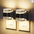 JandCase LED Night Light, Bubble Night Lights Plug into Wall, [2 Pack]Night Light Warm White 3000K & 5 Brightness Levels, Dimmable Nightlight with Dusk to Dawn Sensor for Bathroom Hallway Bedroom