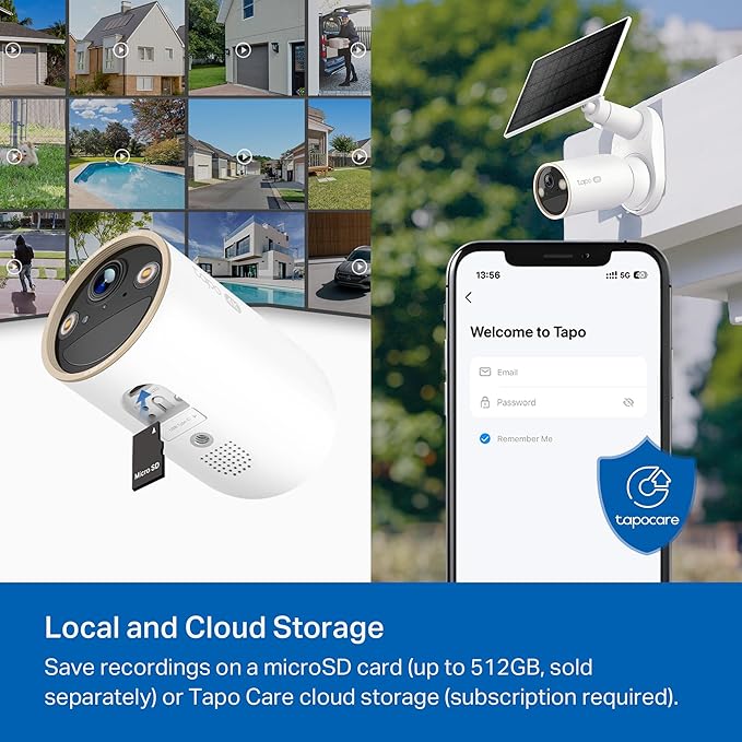 Tapo MagCam 4K Outdoor Wireless Security Camera - Up to 200-Day Battery, Magnetic Mount, Person/Vehicle Detection, Subscription-Free Local Storage or Optional Cloud, Works with Alexa, C460