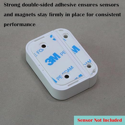 ONTEN Replacement Adhesive Tape for Ring Alarm Contact Sensors (2nd Gen) – 32 Pre-Cut Double-Sided Pads – Easy Install, Strong Hold for Sensors & Magnets – 16 Sensor Pads + 16 Magnet Pads