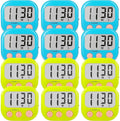 Classroom Timers for Teachers Kids Large Magnetic Digital Timer Teacher Supplies 12 Pack-Blue Green