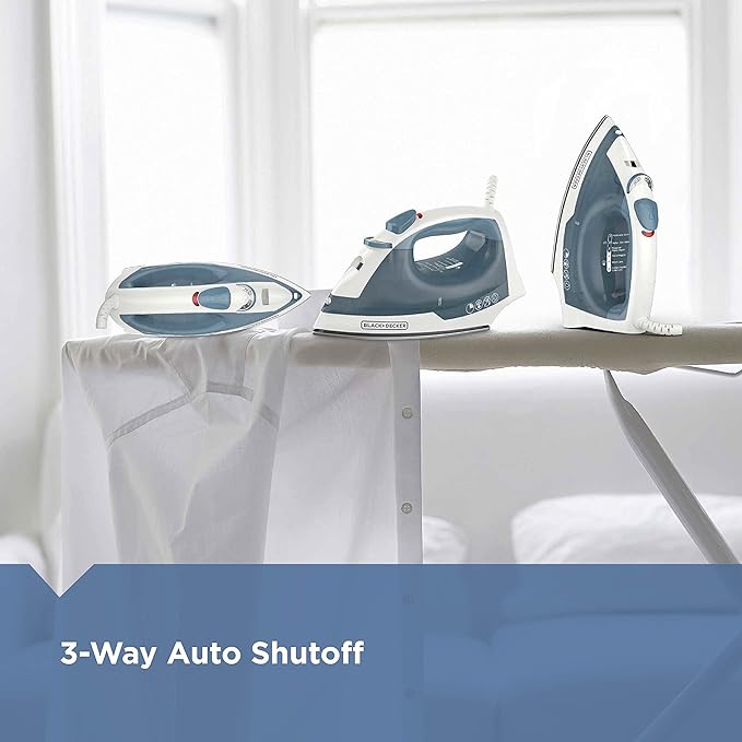 BLACK+DECKER Easy Steam IR40V Compact Iron & IR1350S Professional Steam Iron Bundle