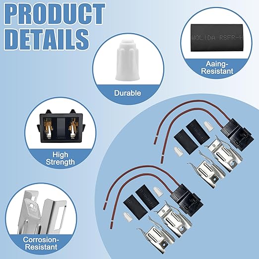 Pack of 2 Range Stove Element Plug Receptacle Block Terminal Block Range for Receptacle Whirlpool Kenmore Electric Stove Range Burner Receptacle Kit ERR117