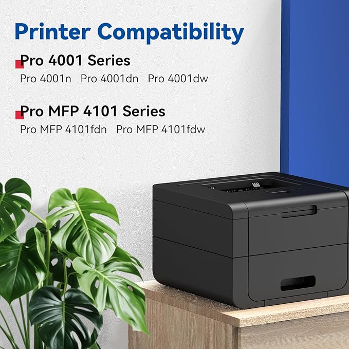 148X W1480X High Yield Toner Cartridges (Black, 2-Pack) Compatible Replacement for HP 148X 148A W1480A Work with HP Pro 4001 4001n 4001dw 4001dn MFP 4101 4101dw 4101fdn 4101fdw Printer