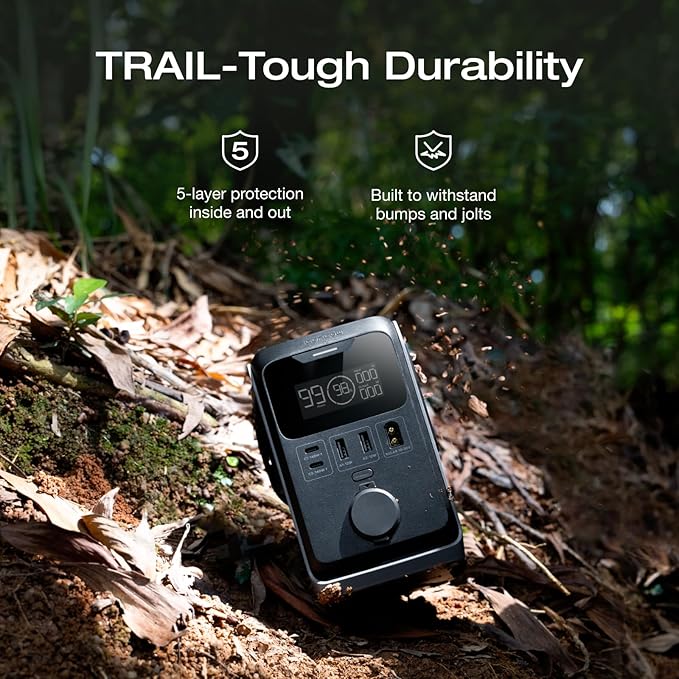 EF ECOFLOW TRAIL 300 DC Solar Panel with 45W Solar Generator, 288Wh LiFePO4 Power Bank, Power Station, for Camping, Travel, and Emergency Power