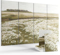 Wall Art Acoustic Panels,70''×47''Sound Absorbing Panels-8-Pack with 60 Adhesive Tabs, Panels for Living Room and Recording Studio, Offices-A Vast Summer Landscape