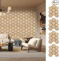 Hexagon Acoustic Wall Panels, Self-Adhesive Sound Absorbing Wall Panel by ARMURO, 4 Pack Covers 19.27 Sq Ft, Peel and Stick Noise Reducing for Home Office Studio Bedroom Wall Decor