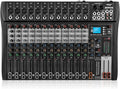 12 Channel Professional Audio Mixer with 48V Phantom Power, USB Audio Interface, Bluetooth & MP3 Player, Sound Board for Podcast, Home Studio, Live Streaming & Recording
