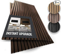 2-Pack Wood Panels for Wall - Acoustic Wood Slat Wall Panels, Soundproof Wooden Paneling for Interior Decor