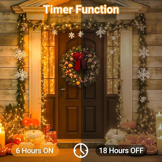 litogo 3 Pack Fairy Lights Battery Operated with Timer, 33FT 100LED Twinkle String Lights USB-C Powered 8 Modes Dimmable for Indoor Bedroom Centerpiece Wedding Classroom Dorm Christmas Decorations
