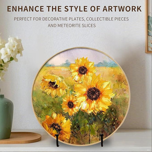 3 Pack 6" Metal Square Plate Stands for Display,Plate Holders Display Stands Can Be Used for Picture Stands,Book Stands for Display,Plate Display Stands,Easel,Photo Frame Stands,Plaque Stands,Desktop Stand.